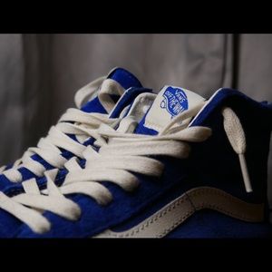 Blue suede Vans
